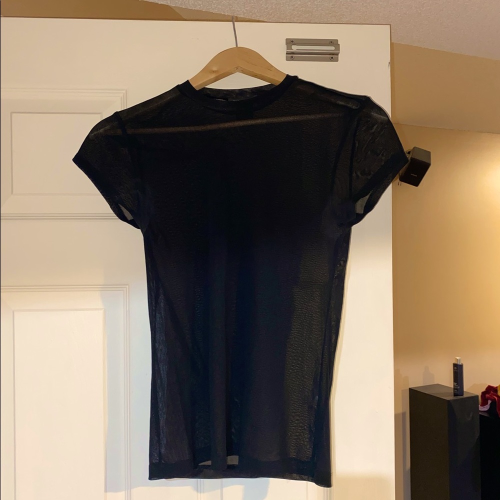 The Limited black sheer blouse
